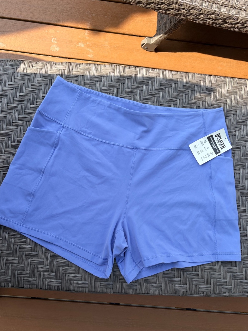 Duluth Trading Co Lavender (Nighttime Peri) Noga Mid-rise 5” Shorts